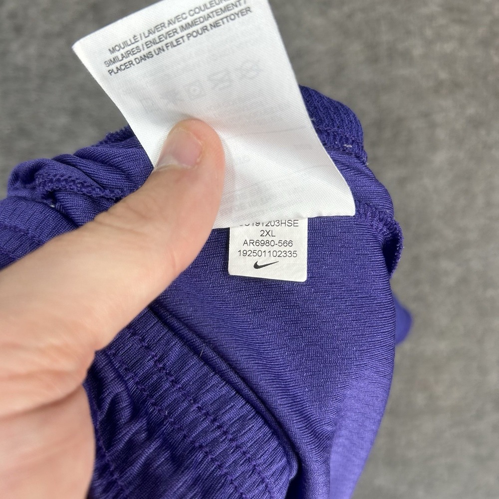 Nike kansas state wildcats Shorts Men's 2XL Purple On Field Dri-Fit Team issue - Picture 15 of 16